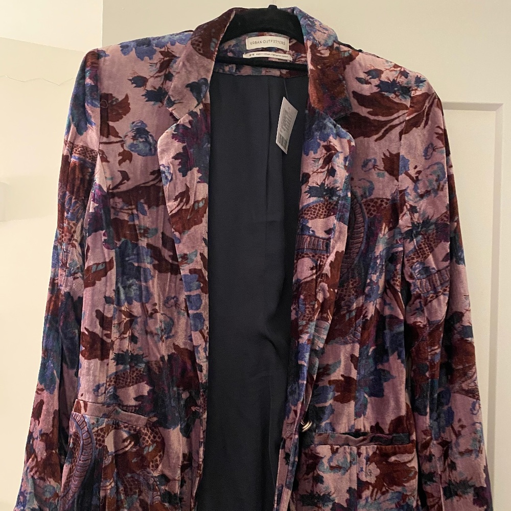 Velvet Purple & Navy Blazer